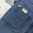 thumbnail image 6 of Sngxgn Women's Ripped Straight Leg Jeans Mid Waist Vintage Jeans(Blue,S), 6 of 9