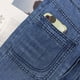 thumbnail image 3 of Gibobby Jeans dama Pantalones vaqueros de pierna ancha para mujer, pantalones holgados con parte inferior de campana y cintura elástica de cintura alta(Azul,G), 3 of 5