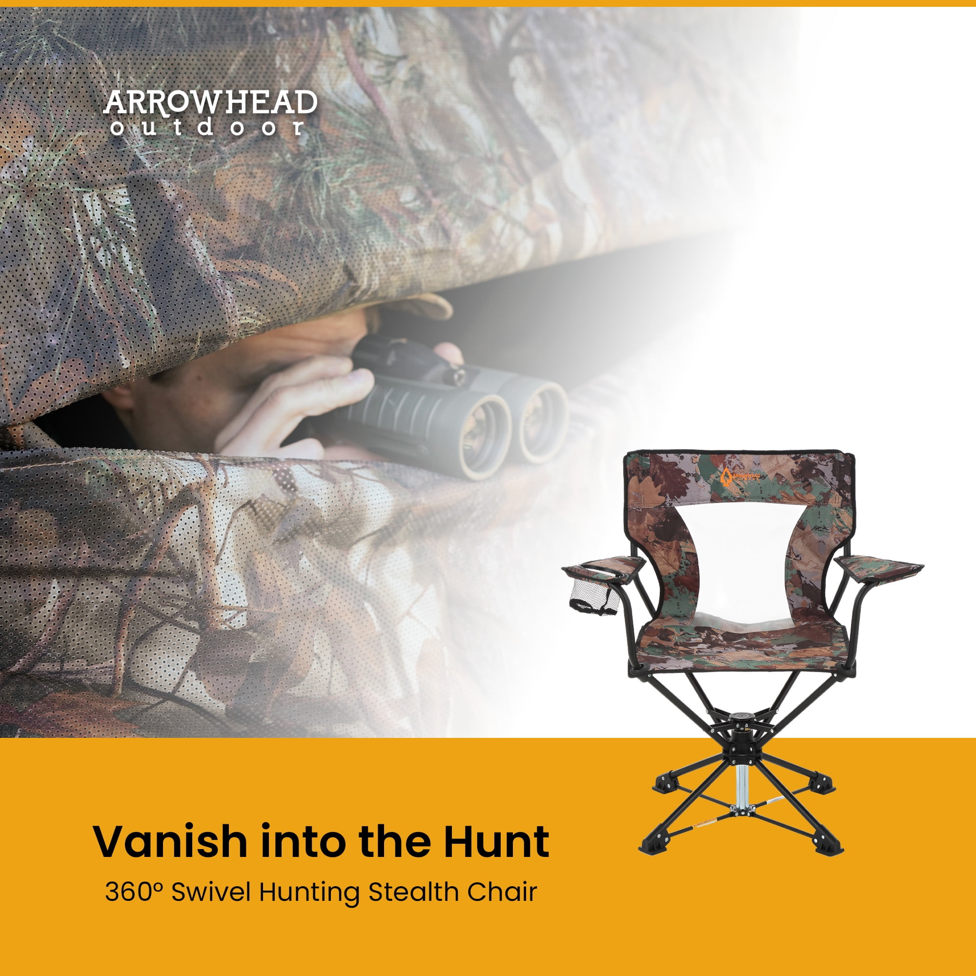Hawk Hunting Chair Stealth Spin Chair Northern Flight Deluxe