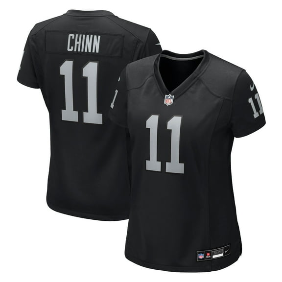 Women's Nike Jeremy Chinn Black Las Vegas Raiders Team Game Jersey