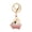 B, variant on Rhinestone Pig Shape Keychain, Zinc Alloy Metal Key Ring Charm, Cute Animal Key Holder for Backpack Purse, Gift for Women Girls Daily Use