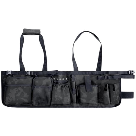 Jiibva Multi-Pocket Polyester Fishing Bucket Organizer Tackle Bag Water-Resistant 87x28cm