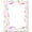 Pink, Purple, Green, Blue, Yellow, variant on Sketched Butterflies Letterhead Laser & Inkjet Printer Paper, 25 Sheets per Pack