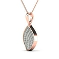 thumbnail image 2 of aaXia 10K Rose Gold 1/8ct. TDW Diamond Teardrop Pendant Necklace (H-I, I1-I2), 2 of 5
