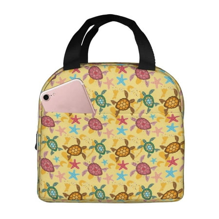 Insulated Lunch Bag for Women Men - Sea and Sand Leakproof Cooler Lunch Box for Women Men  Lunch Tote Bags for Work School Picnic Travel