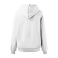 thumbnail image 7 of Womens Hoodies For Women Oversized Fleece Hooded Sweatshirt Long Sleeve Pullover With Pocket Drop Shoulder Collar Soft Warm Suitable For Fall Winter Easy To Pair With Pants 3Xl Sweatshirt For Women, 7 of 7