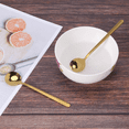 thumbnail image 4 of 120Pcs Round Shape Coffee Spoon Stainless Steel Mini Teaspoons Sugar Dessert Spoon Ice Cream Soup Spoon Kitchen(Gold), 4 of 8