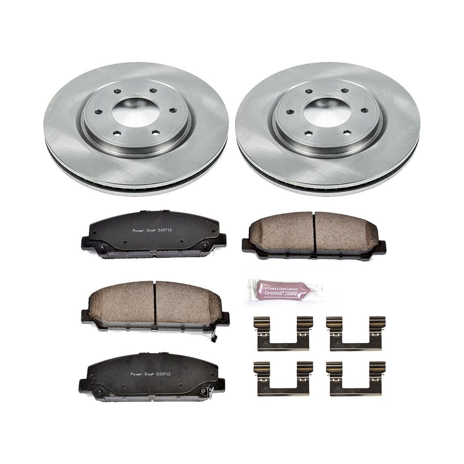 Power Stop Front Stock Replacement Brake Pad and Rotor Kit KOE2961