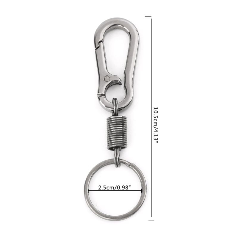 Ring Anti-lost buckles Carabiner keychain Bicycle Bottle Holder Waist Belt Clip 