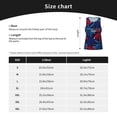 thumbnail image 4 of Uemuo Red White Blue Fireworks Pattern Men's Muscle Shirts Sleeveless Dry Fit Gym Workout Tank Top Lightweight Sports Tank Top Beach Tank Top, Loose-fit Sleeveless Shirt-XX-Large, 4 of 7