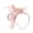 Pink, variant on Mesh Hairband for Female 1920s Tulle Feathered Hairhoop Elegant Evening Dress Headband Party Accessory Cosplay Hairhoop