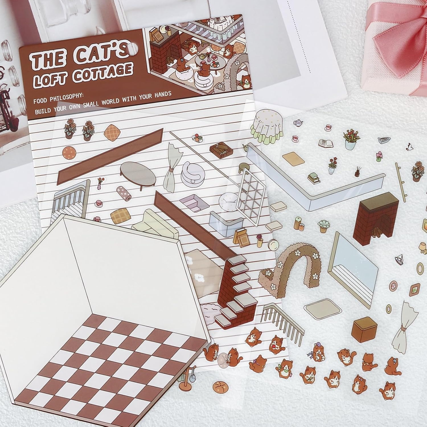 10 Autocollants 3D Maison Avec Pincette - Stickers Scène Créatifs Pour Enfants Et Adultes - 2