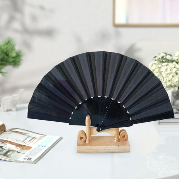 Abanico plegable de seda con diseño de encaje para fiestas de bodas y bailes, abanico plegable de color a la moda.