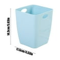 thumbnail image 4 of Blue Trash Can for Desktop,Plastic Garbage Container Bin,Cute Kitchen Compost Bin,Small Trash Bin with Handles Holes for Home Office, Living Room, Study Room, Kitchen, Bathroom, 4 of 4