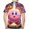 thumbnail image 2 of Unisex Kirby 3d Graphic Print Shirts For Mens Womens Casual Short Sleeve Tee Shirts Top, 2 of 7