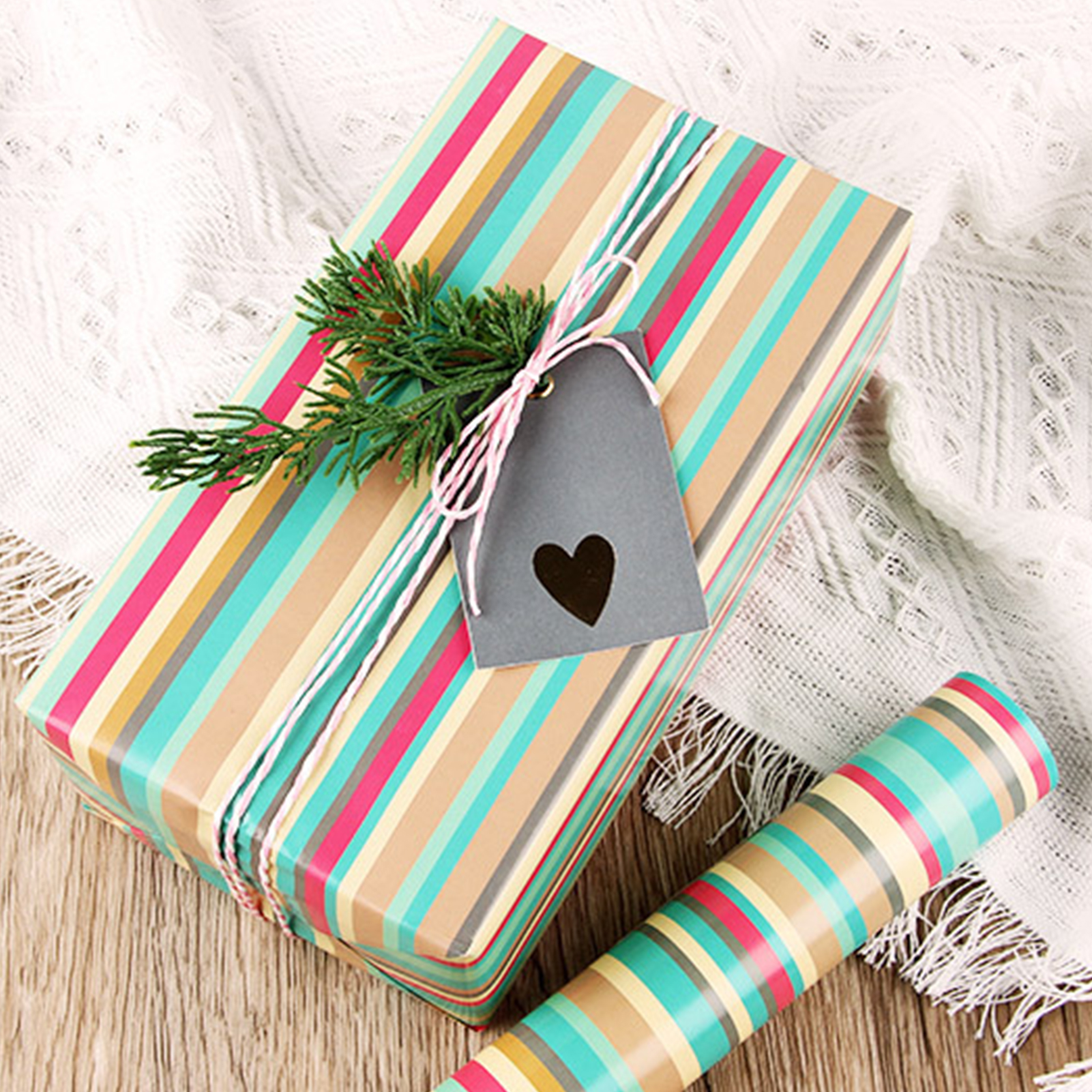 6 Sheet Wrapping Paper Bundle - Holiday Birthday Wedding Gift Wrap With Foil Designs