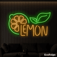 thumbnail image 2 of Craftnamesign Lemon Neon Sign, Fruit Lemon Shop Decor, Lemonade LED Sign, 2 of 4