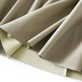 thumbnail image 5 of Tfken Summer Skirts For Women Solid Color Elastic Waist A Line Leather Skirts With Pockets Trendy Daily Wear Female Classic Clothes Beige, 5 of 5
