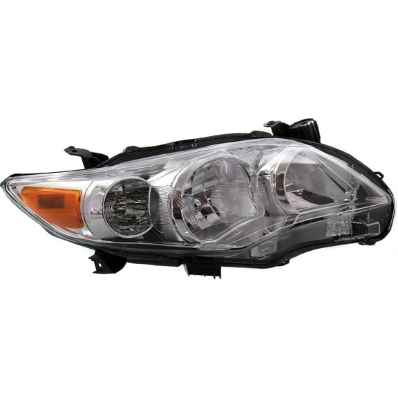 Headlight Compatible With 2011-2013 Toyota Corolla Right Passenger Halogen