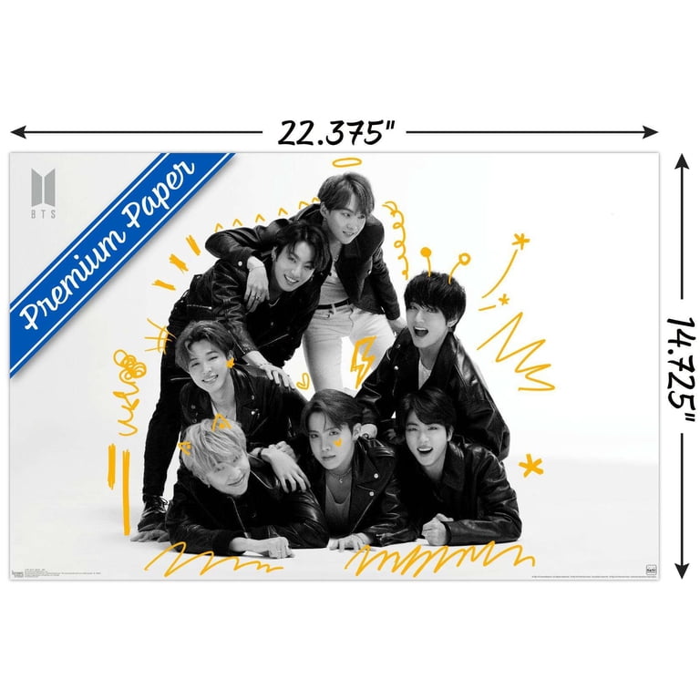BTS - MOS7 - BW Wall Poster, 14.725