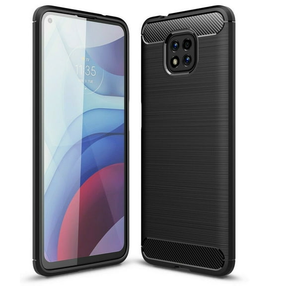 Bisen Heavy-Duty Shockproof Protective Cell Phone Case for Motorola Moto G Power (2021), Black