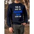 thumbnail image 2 of Awesome Tailor Looks Like Sweatshirt Men -Smartprints Designs, Male XX-Large, 2 of 4