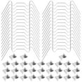 thumbnail image 3 of 60pcs Clips de Vitrage en Acier Inoxydable W Type Z Type Serre Clip pour Pièces de Rechange de Ressort de Maison Verte en Aluminium, 3 of 9
