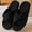 Black, variant on Northblanc Slippers for Women Memory Foam House Bedroom Corduroy Bow Crossbands Slipper Shoes Comfy Trendy Gift Slippers