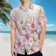thumbnail image 5 of High Quality Hawaiian Shirts for Men Short Sleeve Aloha Beach Shirt Floral Summer Casual Button Down Shirts Blouses 26OCWM, 5 of 7