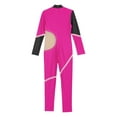 thumbnail image 6 of iEFiEL Kids Girls Figure Skating Bodysuit Ballerina Gymnastics Acrobatics Leotard Long Sleeve Shiny Rhinestones Jumpsuit Hot Pink 16, 6 of 7