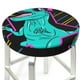 thumbnail image 3 of Balery Rex Dinosaur With Sunglasses Fundas de asiento para taburete de bar redondo de tela de terciopelo ajustables que protegen de arañazos y manchas para sillas de 14 a 17 pulgadas.-13 inch, 3 of 7