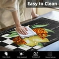 thumbnail image 4 of Yellow Lemon Anti-Fatigue Kitchen Rug Set of 2 Black White Plaid Summer Vintage Cushioned Kitchen Floor Standing Mat Waterproof Non-Slip Kitchen Mat and Rugs PVC Ergonomic Comfort Foam Rug, 4 of 6
