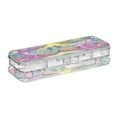 thumbnail image 2 of Wobogo Pink Cartoon Flamingos Clear Pencil Case Plastic Pencilboxes Stackable Design Study Materials for Classroom Office, 2 of 7