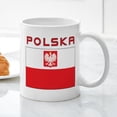 thumbnail image 3 of CafePress - Polish Falcon Flag With Polska Mug - 11 oz Ceramic Mug - Novelty Coffee Tea Cup, 3 of 4