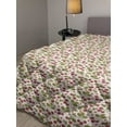 thumbnail image 2 of Floral Down Alternative Comforter, Blooming Daisies Spring Time Hand Drawn Scribbled Botany, Microfiber Quilt for All Season, 5 Sizes, Yellow Green Yellow, by Ambesonne, 2 of 3