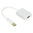 thumbnail image 2 of Adaptador USB 3.0 a HDMI Sincero 1080P para PC Mac HDTV proyector Gris plata, 2 of 10