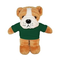 Plushland 8 Inch Floppy Bulldog with Tee Plush Stuffed Animal Personalized Gift - Custom Text on Shirt - Great Present for Mothers Day, Valentine Day, Graduation Day, Birthday