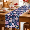 thumbnail image 5 of Beach Coastal Table Runner 72 Inches, Summer Nautical Shell Starfish Coral Blue Bed Runner Dresser Scarves Tabletop for Indoor Outdoor Parties/Ceremony/Banquet, 13" x 72", 5 of 9