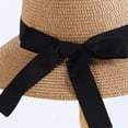 thumbnail image 5 of Ticikt Wide Brim Sun Hat for Beach Travel with Bow Detail Summer Hat,Color:Khaki, 5 of 7