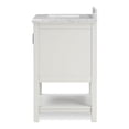 thumbnail image 6 of Furniture of America Anya 25" White Single Bathroom Vanity with White Carrera Marble Top and Undermount Sink, 6 of 12