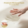 thumbnail image 2 of Cervical Memory Foam Neck Pillow Contour Support Orthopedic Pillow for Neck Pain Relief Side Back Sleepers Dual Height 24x16, 2 of 5