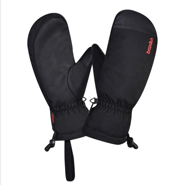 Guantes de esquí de invierno Boodun, mitones cálidos, mitones resistentes al viento y al agua