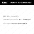 thumbnail image 2 of Max Advanced Brakes - Brake Kit for 2016-2020 Cadillac CT6 2016-2019 2020 2021 20222023 Chevy Camaro LT LS Rear Replacement Cross Drilled Disc Brake Rotors and Ceramic Brake Pads, 2 of 9