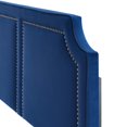 thumbnail image 3 of Headboard, Nailhead, King California Size, Blue Navy, Velvet, Modern Contemporary, Mid Century Bedroom Master Guest Suite Room, 3 of 9