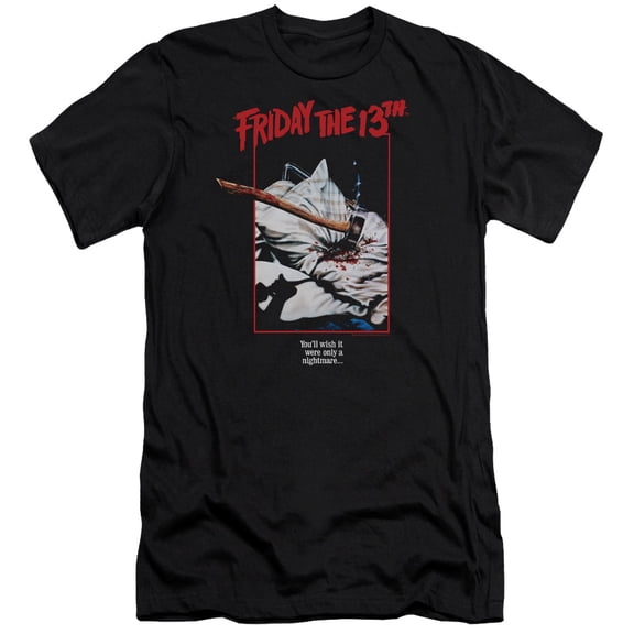 Friday The 13Th - Axe Poster - Premium Slim Fit Short Sleeve Shirt - Large