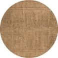 thumbnail image 1 of Ahgly Company Indoor Round Oriental Brown Industrial Area Rugs, 5' Round, 1 of 4