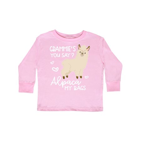 

Inktastic Grammie s You Say Alpaca My Bags Gift Toddler Boy or Toddler Girl Long Sleeve T-Shirt