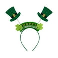thumbnail image 2 of Xihbxyly Diadema para El Día de San Patricio, Accesorio Verde para Fiestas Irlandesas, Diseño Clásico, Unisex, Ideal para El Desfile, Accesorios de Fotos y Decoración de Festivales. Tamaño: 23 X 17 X, 2 of 5