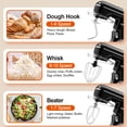 thumbnail image 3 of CEBORY 3-IN-1 Stand Mixer, 6.5 QT Tilt-Head 10-Speed Food Mixer, Kitchen Electric Mixer with Dough Hook, Beater, Whisk, Bowl for Most Home Cooks, 3 of 6