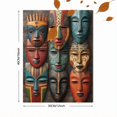 thumbnail image 3 of UXIEQU African Tribal Masks Canvas Wall Art 15.75x11.81 Inches, 3 of 8